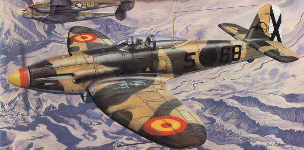 Combat action of Spanish pilot MIguel Entrena
