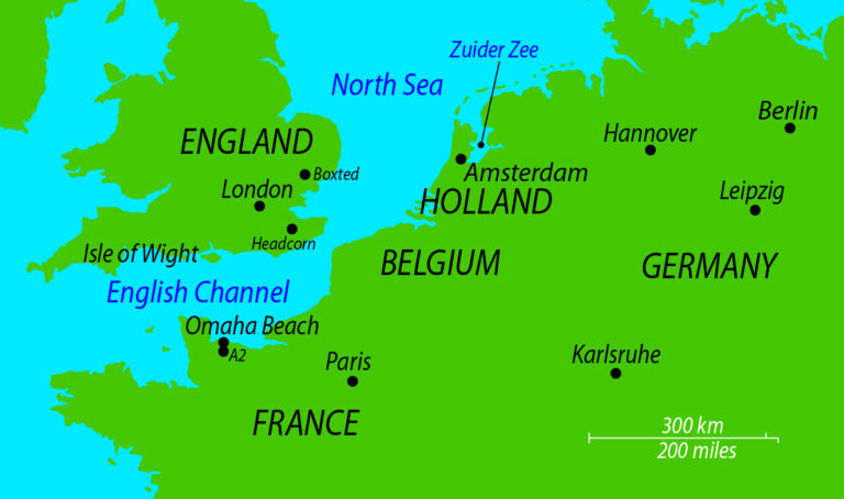 map of northwestern Europe