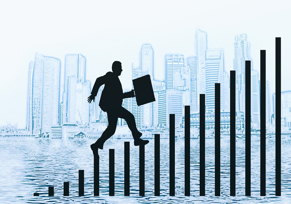 person climbing a staircase