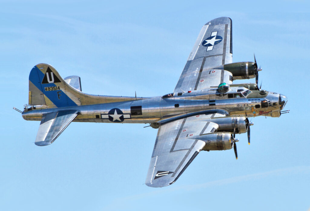 B-17G flying at Chino Airshow 2014
